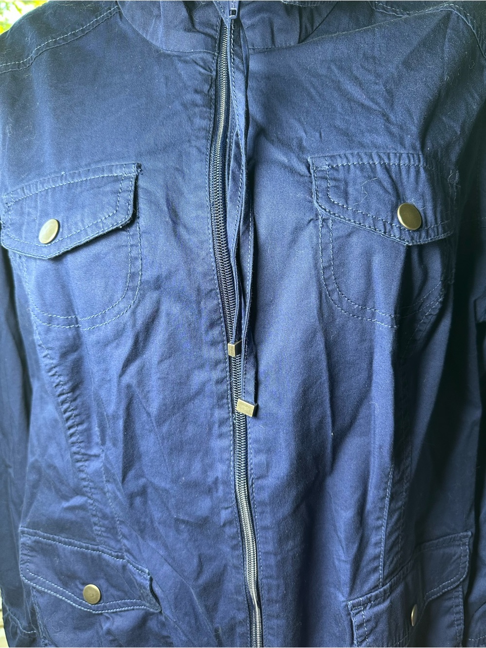Penningtons Navy Utility Zip Jacket - Picture 4 of 14